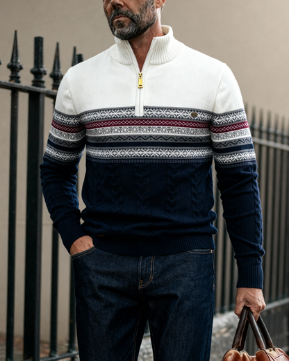 Soft relaxed ribbed jumper for men | Soho -2