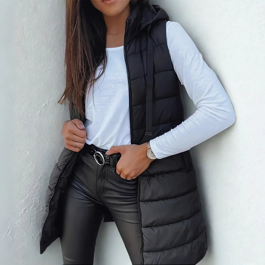 Warm lightweight quilted puffer jacket for women | Zyric -1