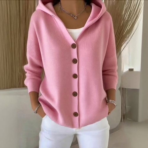 Relaxed longline knit cardigan for women | Amelia -1