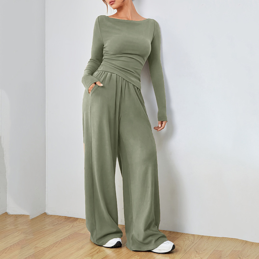 Classic smart relaxed trousers for women | Dantara -3