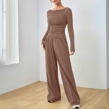 Classic smart relaxed trousers for women | Dantara -2