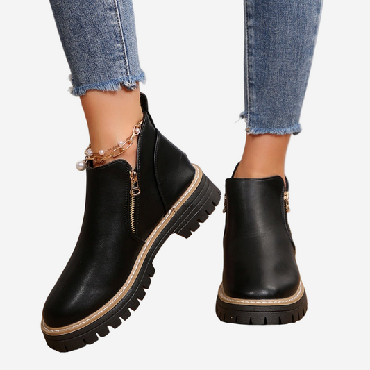 Classic everyday leather boots for women | Kate -1