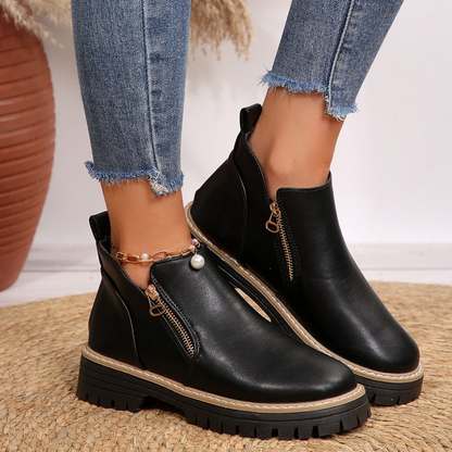 Classic everyday leather boots for women | Kate -3