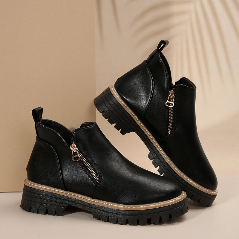 Classic everyday leather boots for women | Kate -7