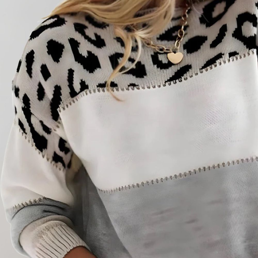 Soft relaxed ribbed jumper for women | Velora -3
