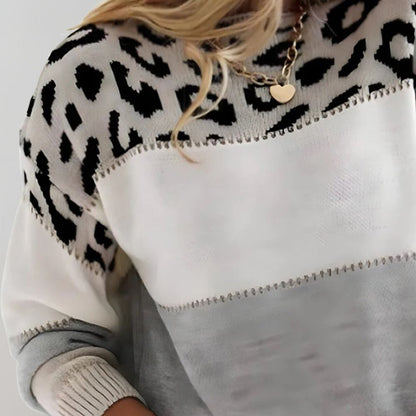 Soft relaxed ribbed jumper for women | Velora -3