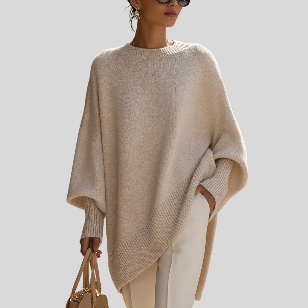 Classic cosy relaxed jumper for women | Clare -1