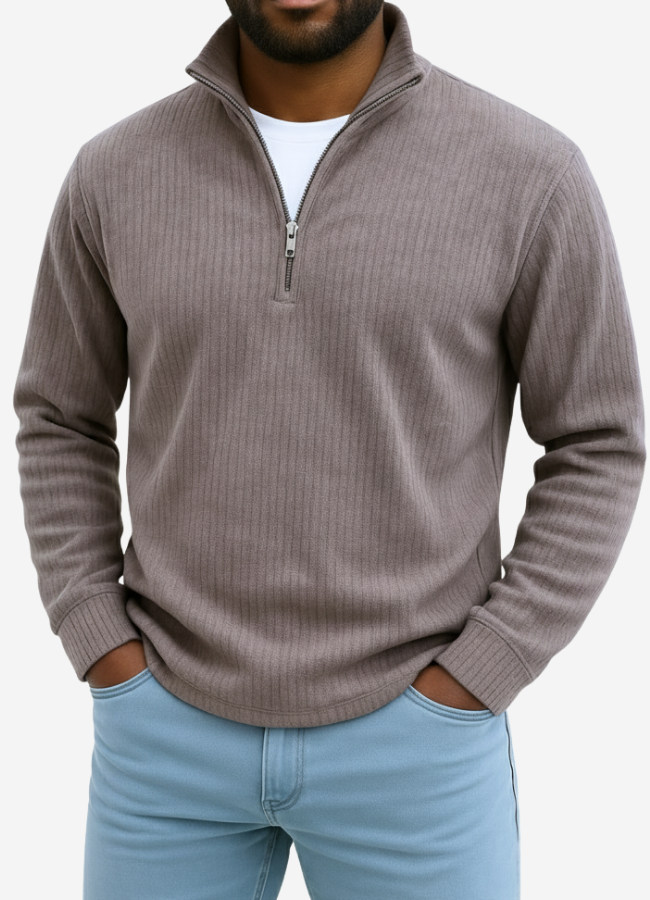 Soft knit ribbed jumper for men | Calix -10