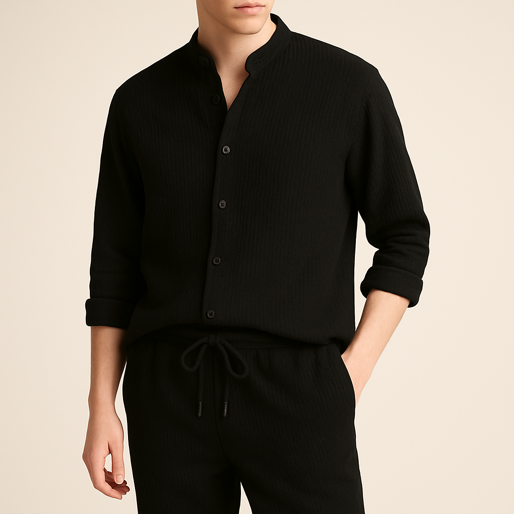 Refined versatile relaxed top for men | Cavari -4