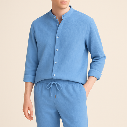 Refined versatile relaxed top for men | Cavari -7