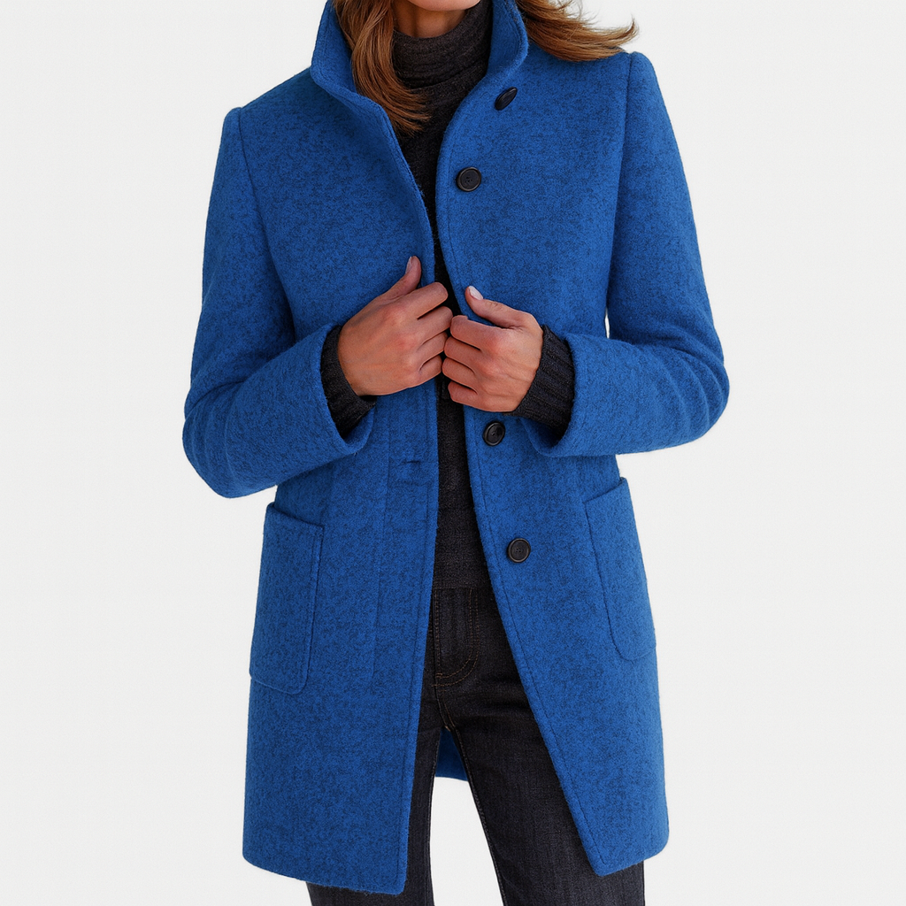 Elegant tailored insulated coat for women | Ava -1