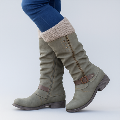 Heritage rugged leather boots for women | Bonnie -3