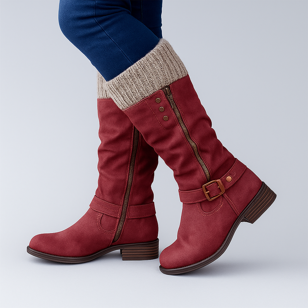 Heritage rugged leather boots for women | Bonnie -4