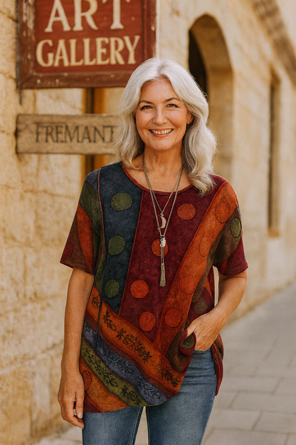 Refined soft relaxed top for women | Calla -2