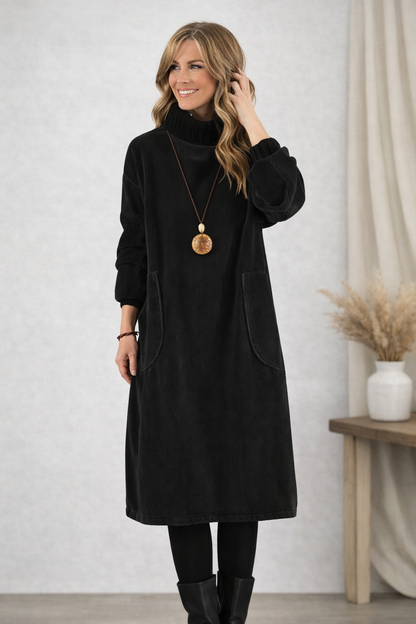 Classic elegant flowy dress for women | Evelyn -2