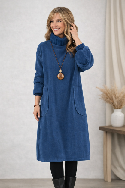 Classic elegant flowy dress for women | Evelyn -1