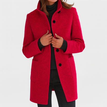 Elegant tailored insulated coat for women | Ava -6