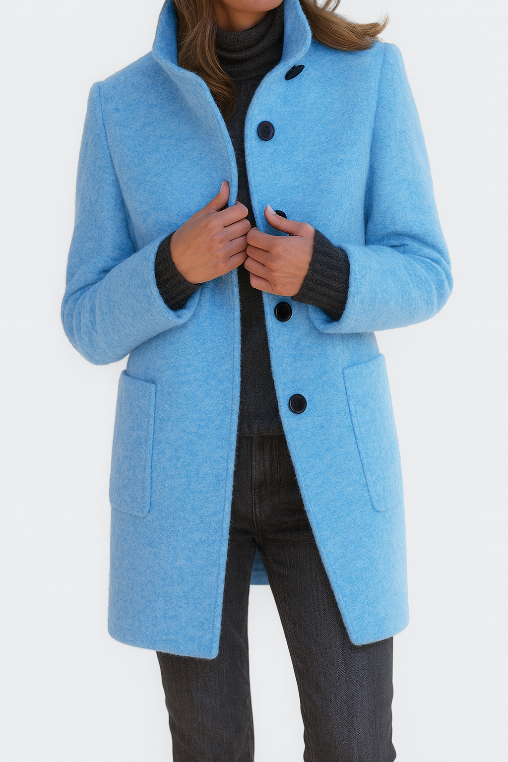 Elegant tailored insulated coat for women | Ava -10