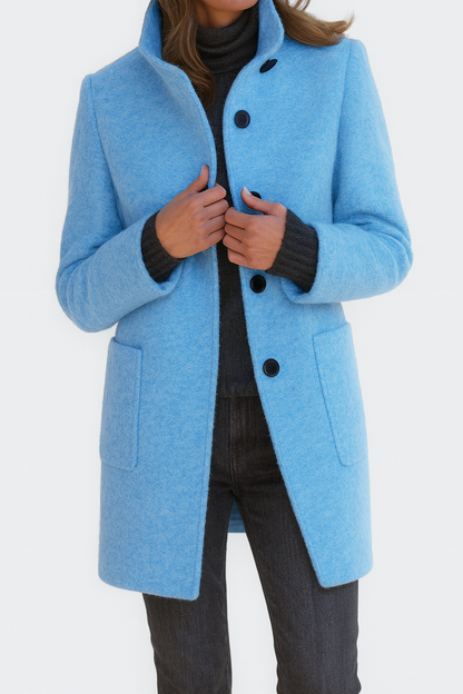 Elegant tailored insulated coat for women | Ava -10