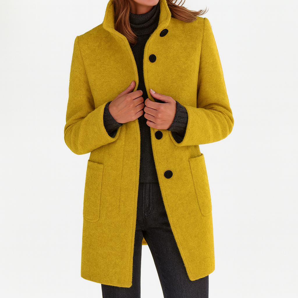 Elegant tailored insulated coat for women | Ava -11