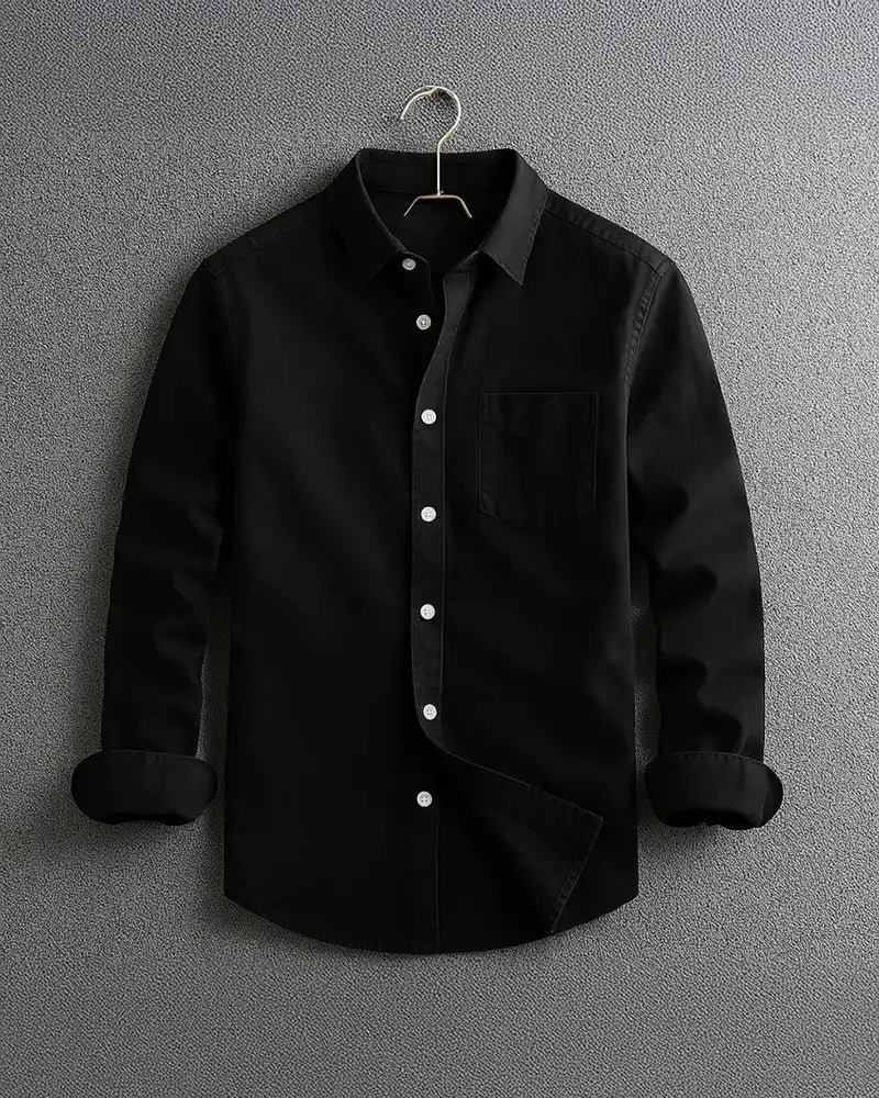 Classic smart relaxed shirt for men | Cavier -1
