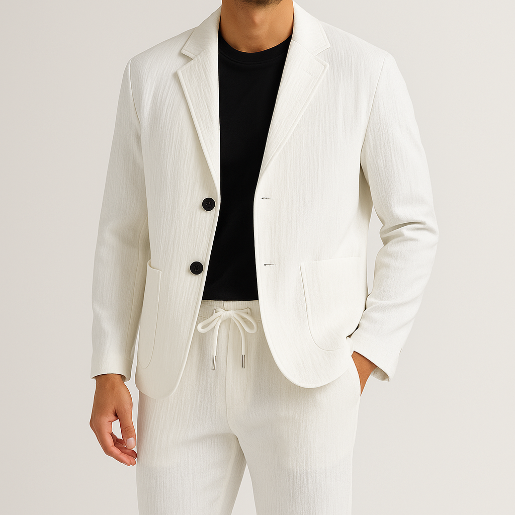 Classic smart fitted blazer for men | Alvari -3