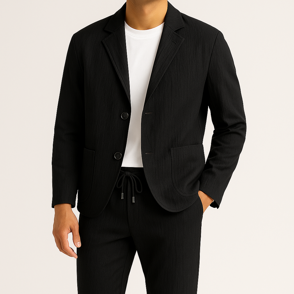 Classic smart fitted blazer for men | Alvari -4