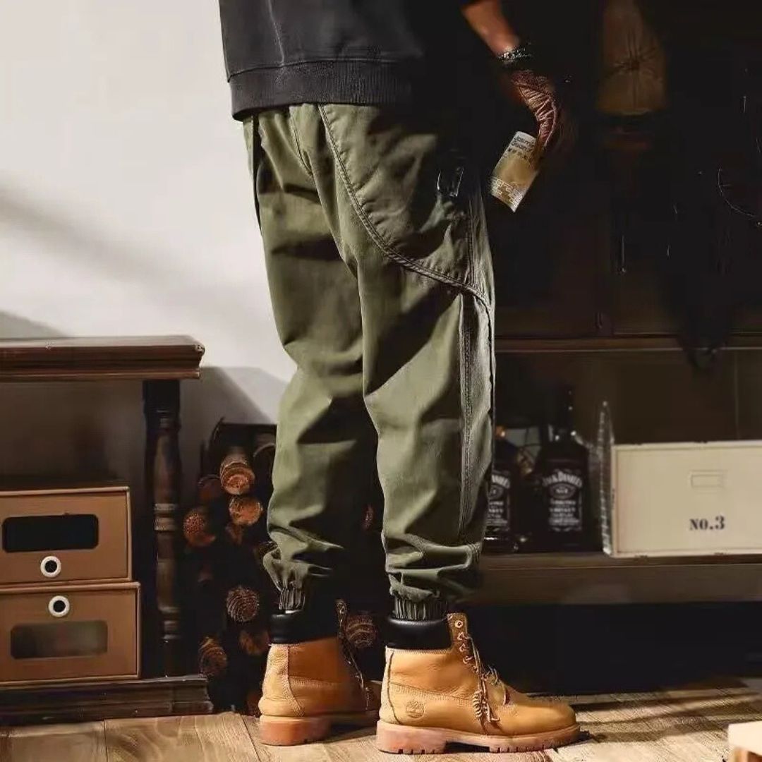 Classic utility relaxed cargo trousers for men | Aaron -2