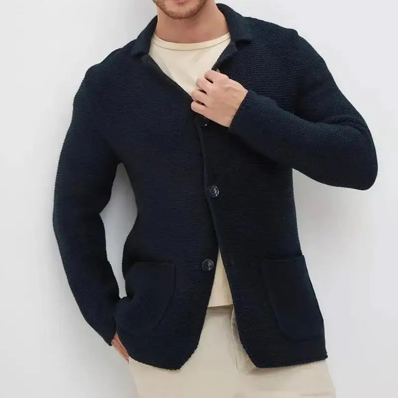 Classic relaxed knit cardigan for men | Lorenzo -3