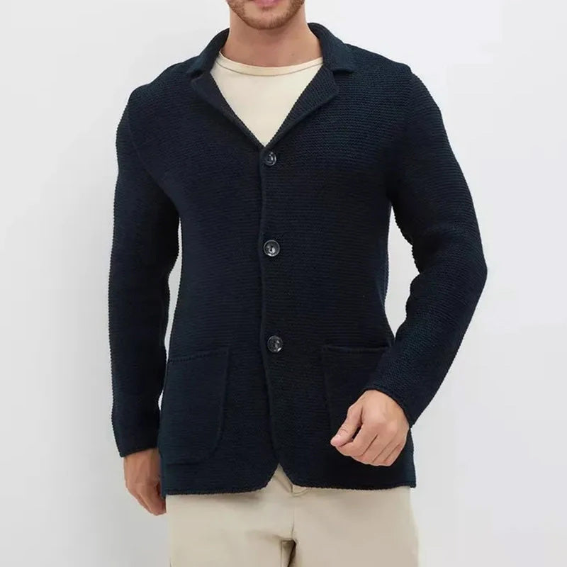 Classic relaxed knit cardigan for men | Lorenzo -4