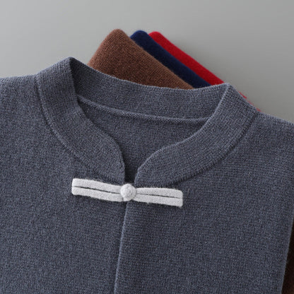 Cosy longline knit cardigan for men | Kairo -5
