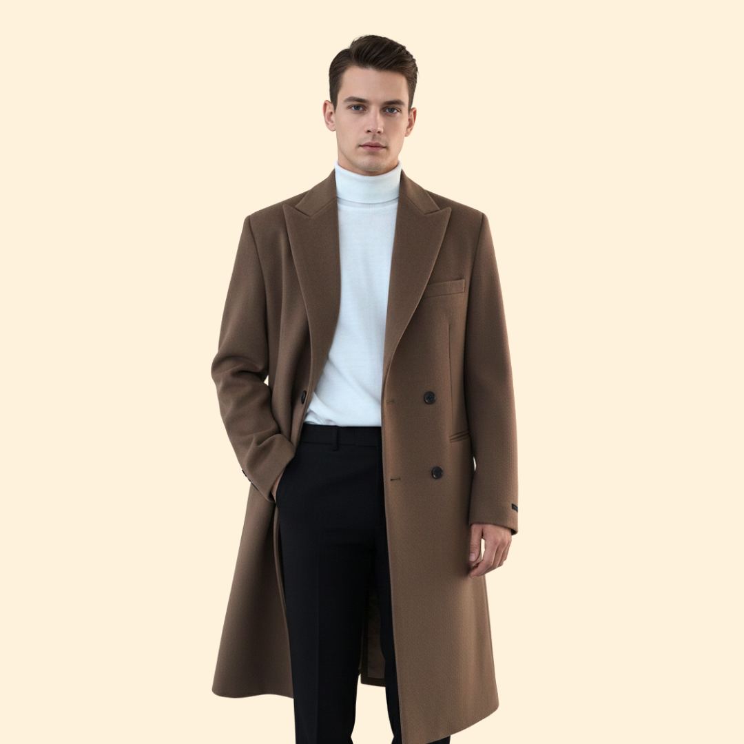 Refined warm tailored overcoat for women | Alric -2