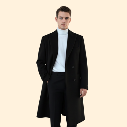 Refined warm tailored overcoat for women | Alric -6