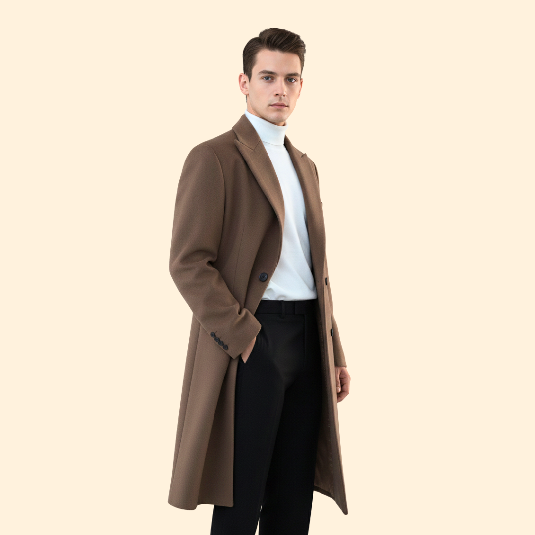 Refined warm tailored overcoat for women | Alric -3