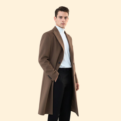 Refined warm tailored overcoat for women | Alric -3