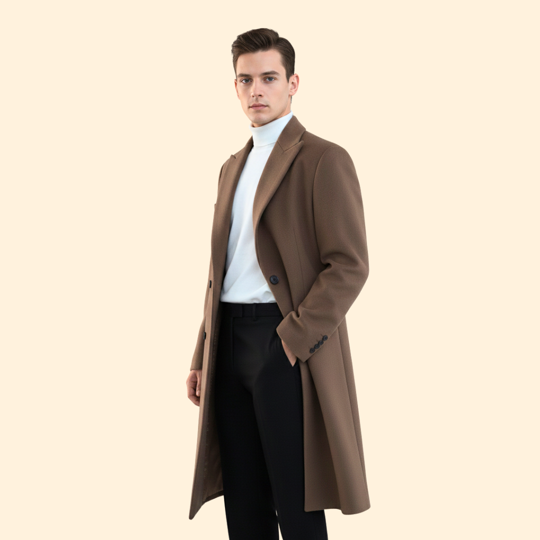 Refined warm tailored overcoat for women | Alric -4