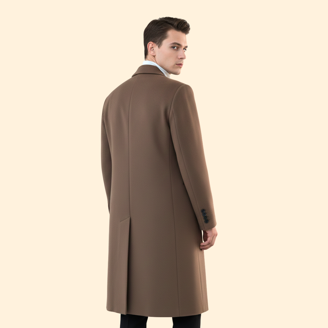 Refined warm tailored overcoat for women | Alric -5