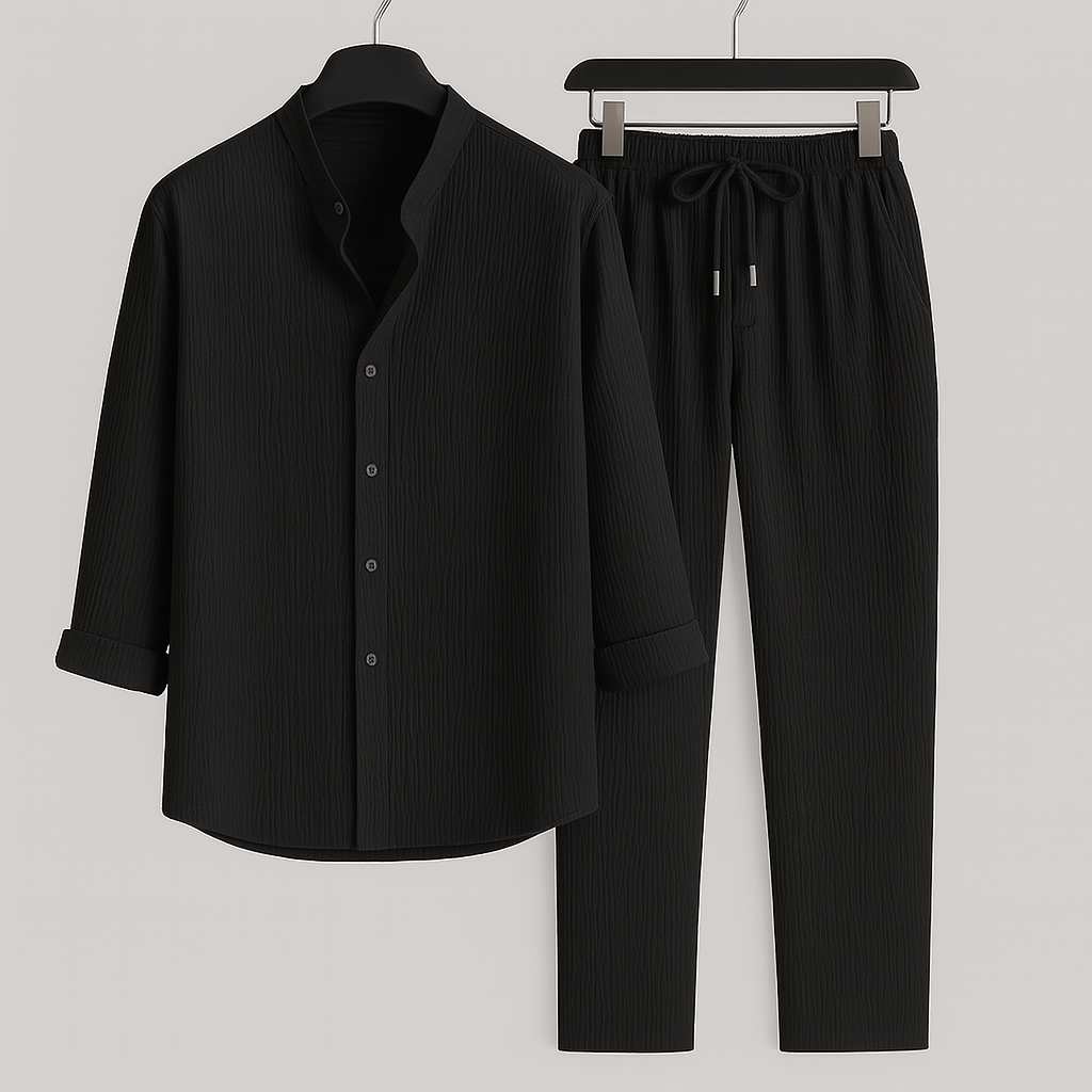 Refined versatile relaxed top for men | Cavari -3