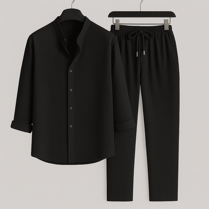Refined versatile relaxed top for men | Cavari -3