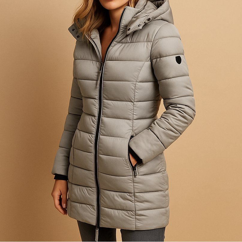 Classic warm insulated coat for women | Elize -2