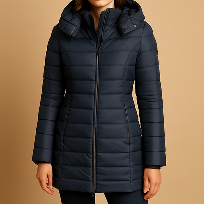 Classic warm insulated coat for women | Elize -4