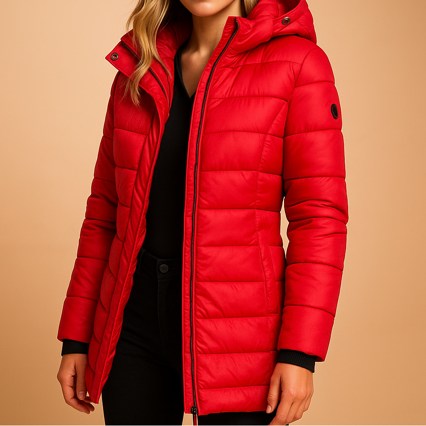 Classic warm insulated coat for women | Elize -5