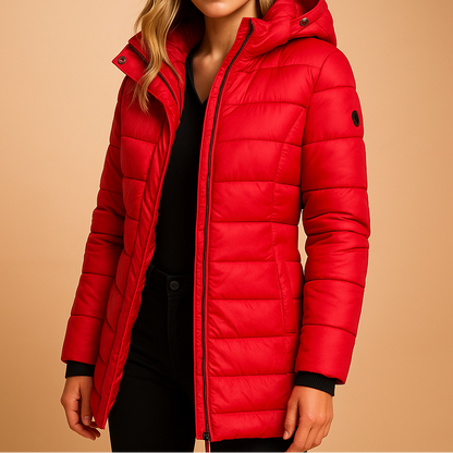 Classic warm insulated coat for women | Elize -5
