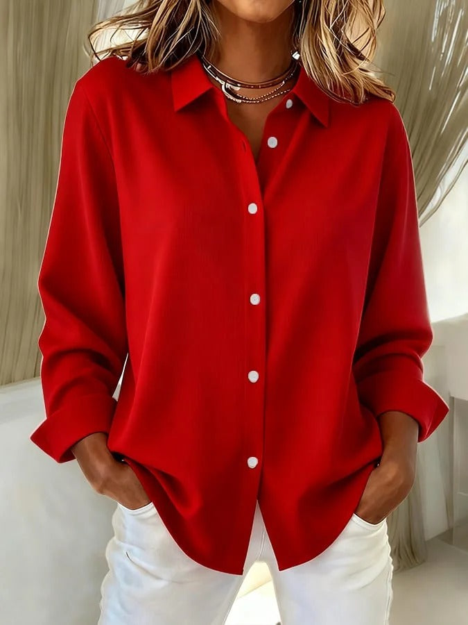 Classic elegant everyday blouse for women | Aurelie -3