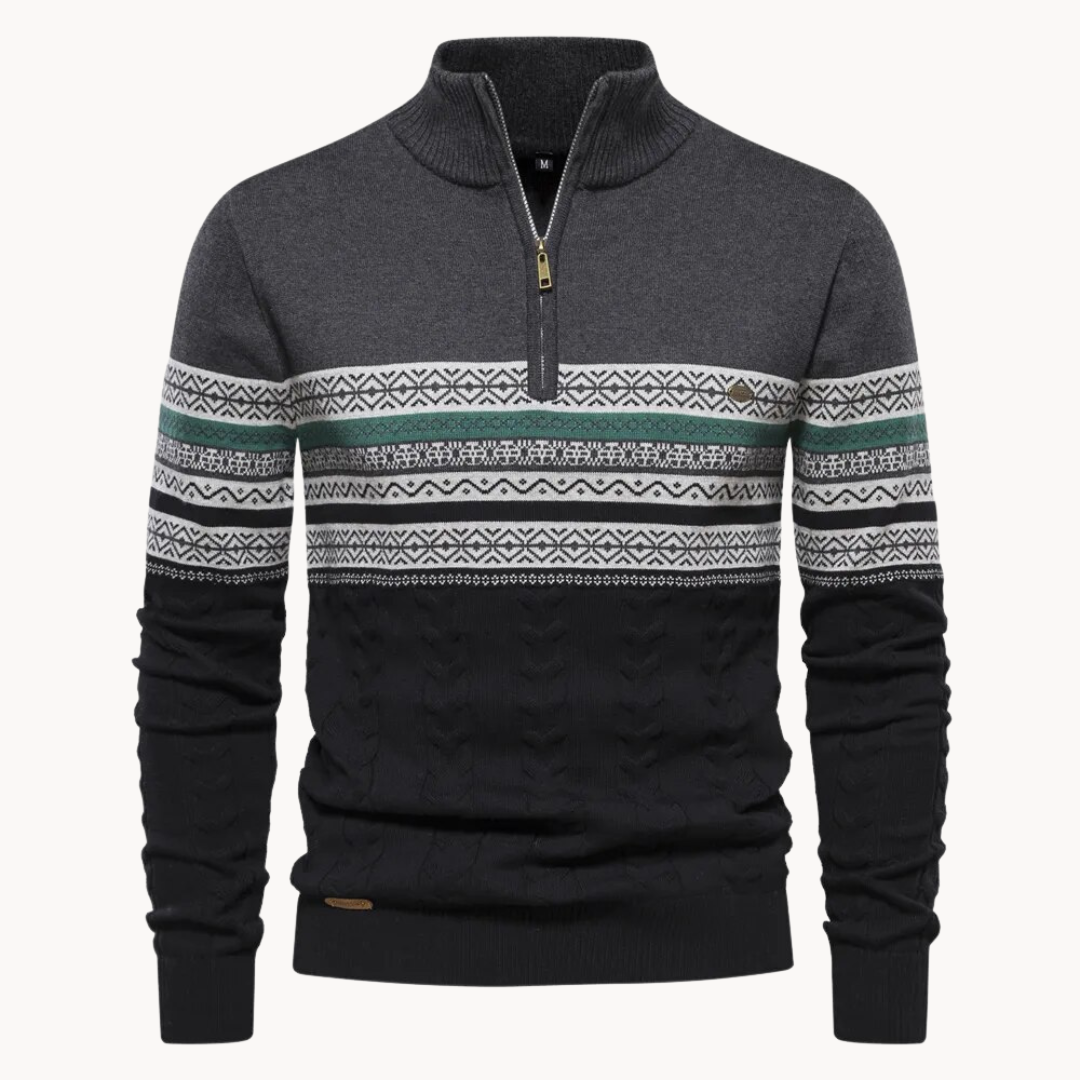 Soft relaxed ribbed jumper for men | Soho -3