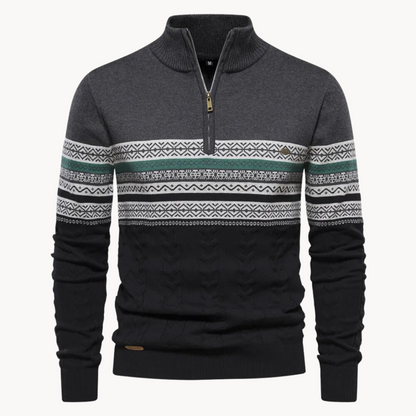Soft relaxed ribbed jumper for men | Soho -3