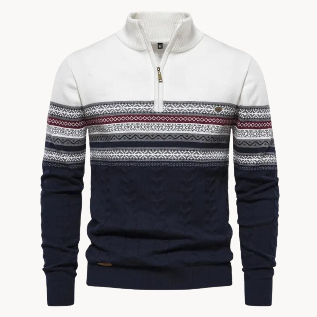Soft relaxed ribbed jumper for men | Soho -1