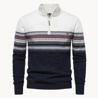 Soft relaxed ribbed jumper for men | Soho -1