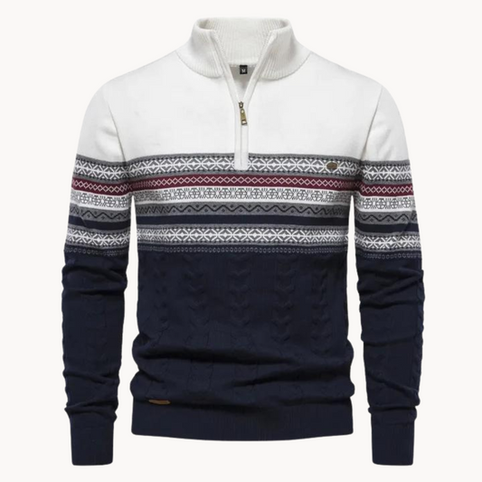Soft relaxed ribbed jumper for men | Soho -1