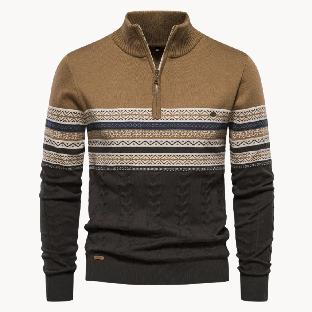 Soft relaxed ribbed jumper for men | Soho -4